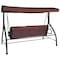 Flash Furniture 3-Seater Convertible Canopy Patio Swing / Bed TLH-007-BN-GG - alternate 5
